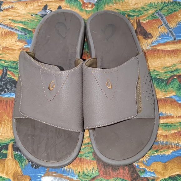 OluKai Men's Nalu Slide Sandals US 12 EU 45